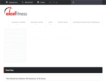 Tablet Screenshot of excelfitnessct.com